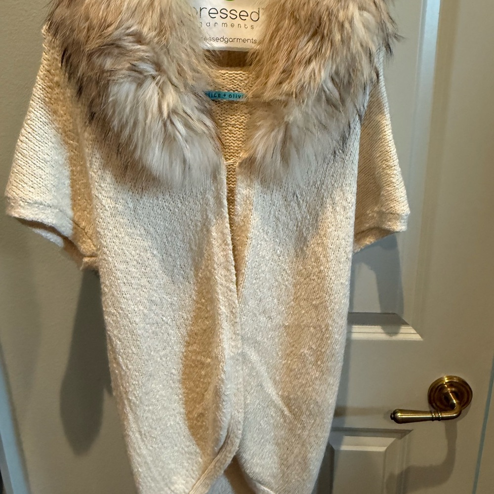 Alice + Olivia Cream Knit Sweater